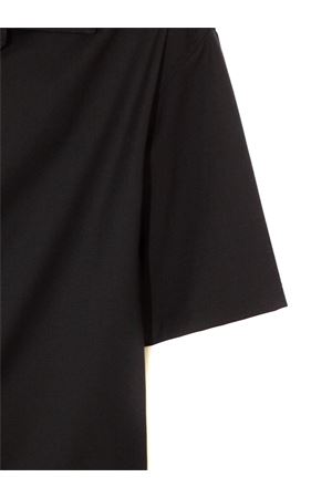 Camicia bowling nera misto lana YES LONDON | XCM7236NERO